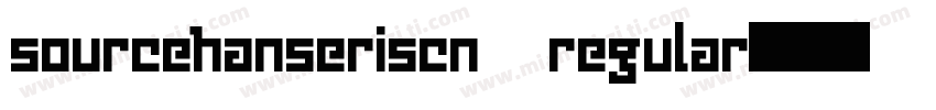 sourcehanseriscn regular字体转换